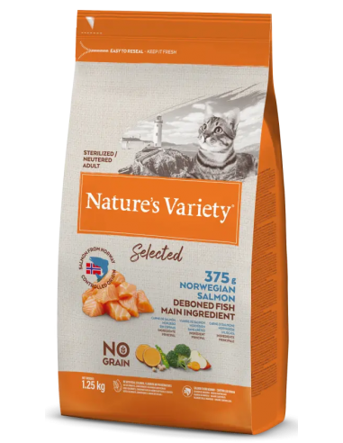 Nature´s Variety selected sterilized salmón noruego