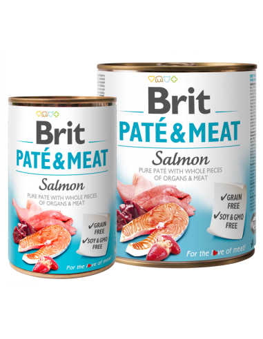 Brit paté y carne salmón