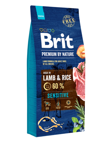 Brit premium adult sensitive lamb