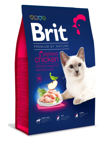 Brit premium cat sterilised pollo