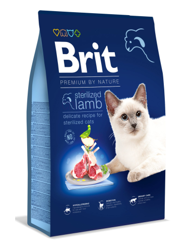 Brit premium cat sterilised cordero