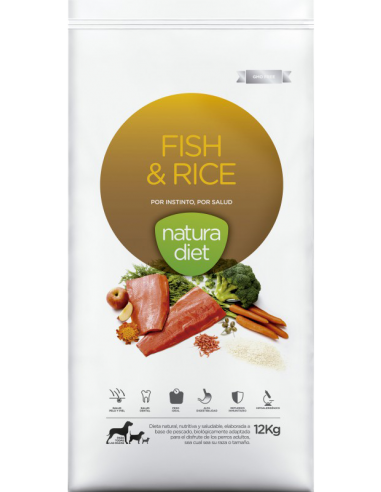 Natura diet fish&rice medium maxi